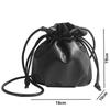 Fashion Simple Women Drawstring Bucket Bags Female Small Shoulder Bags Lady Soft Pu Leather Crossbody Bags Casual Cute Handbags
