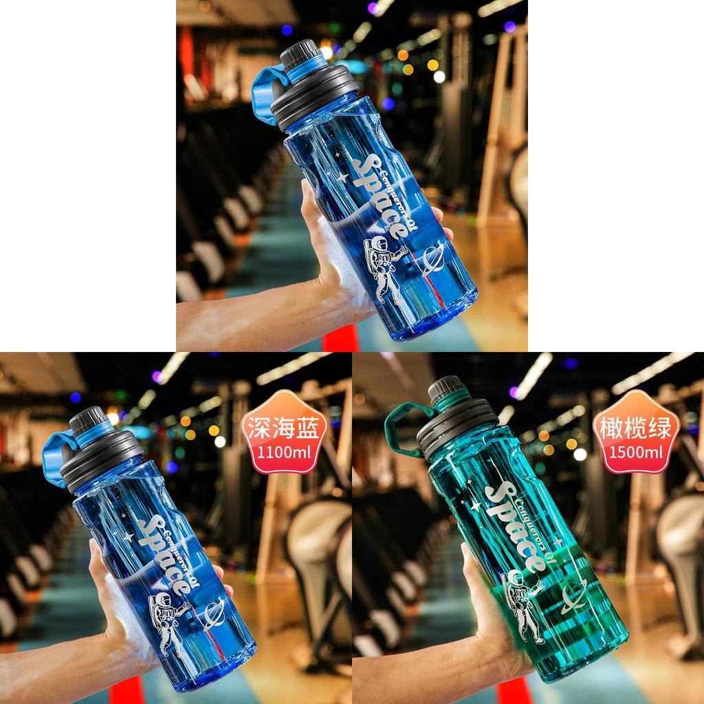 Space Cup 2000ml Plastic Sports Water Bottle With High Temperature Resistance For Adults