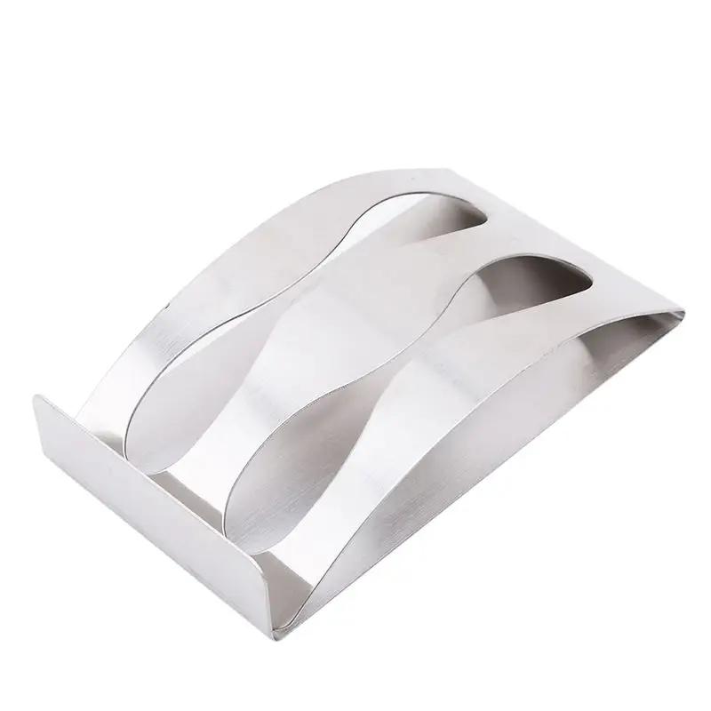 

Stainless Steel Wall Mount Toothbrush Holder 3/2 Hook Self-Adhesive Tooth Brush Organizer Box Bathroom Accessories