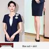2025 Stylish Professional Suit: Spring/Summer Short Sleeve Workwear for Jewelry Store, Hotel Reception, and Administrative Roles