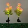 Realistic Flower Solar LED Lights Waterproof Design Solar Garden Lights  Backyard Decor