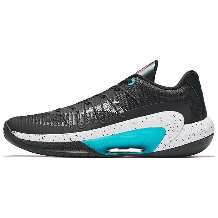 ANTA Men KT8 Professional Basketball Shoes Black White Cyan 112431603Q-5 41