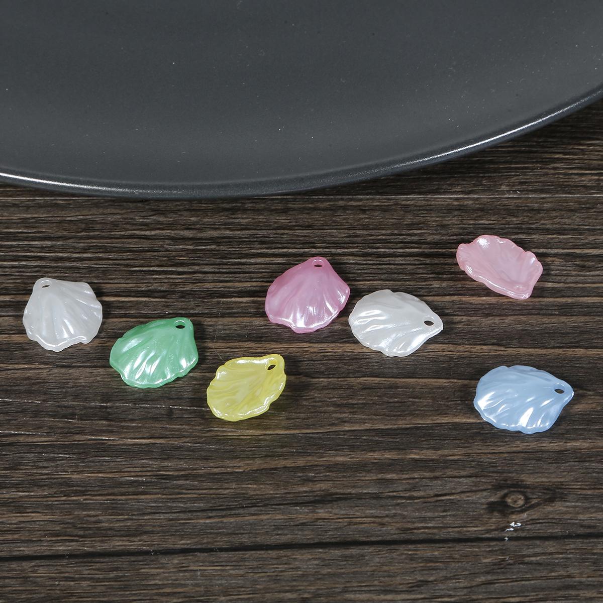 

ABS имитация жемчужной оболочки Шарм DIY пластиковые акриловые бусины для изготовления ювелирных изделий 15×17mm разноцветный