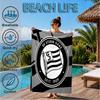 Toalla de Playa de Microfibra Estampada con el Escudo del Sturm Graz, Suave y Absorbente, Secado Rápido, Ideal para Viajes de Verano, Esencial para la Playa, Piscina