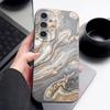 Funda con Patrón de Mármol Para Samsung S26 Ultra S25 Edge S24 S23 Plus S22 S21 FE A15 A16 A17 A35 A36 A54 A55 A56 A57 5G Textura de Cuero Funda Suave