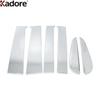 Window Center Pillar Post Cover Trim For Nissan Navara NP300 ST 2014 2015 2016 2017 2018  Stainless Steel Car Accessories