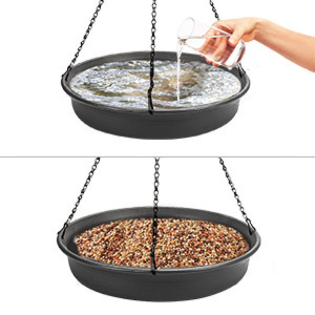 Outdoor Hängen Tablett Vogel Bad Tablett Firma Kette Tablett Starke Belastung Kapazität Gartenarbeit Außen Dekoration