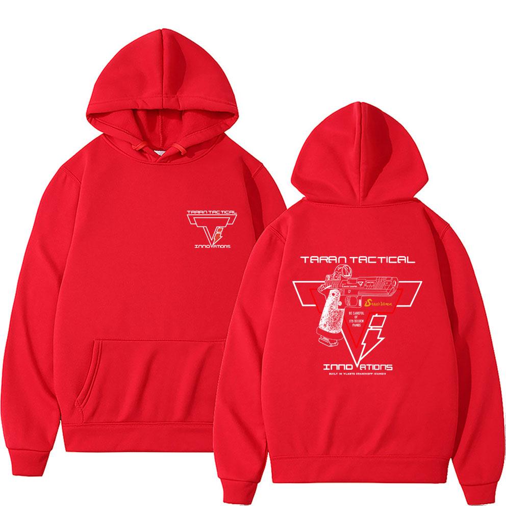Taran Tactical Pistolen-Print Super Elastischer Hoodie Unisex Lässig Übergroßer Pullover Hoodies Männer Frauen Mode Vintage Sweatshirt