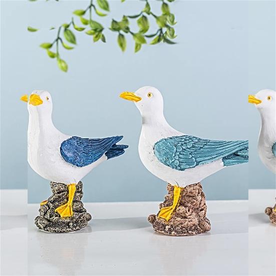 

Симпатичная скульптура чайки Водонепроницаемая долговечная декоративная