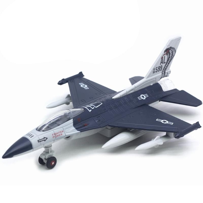Lighting and Sound Effects Aircraft Model, Engineering Plastic Alloy Airplane Model for Children Early Education