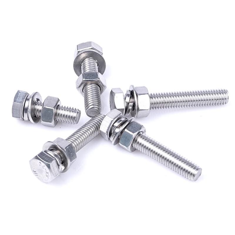 Saizes 304 Stainless Steel Hex Head Screw Bolt Nut Set