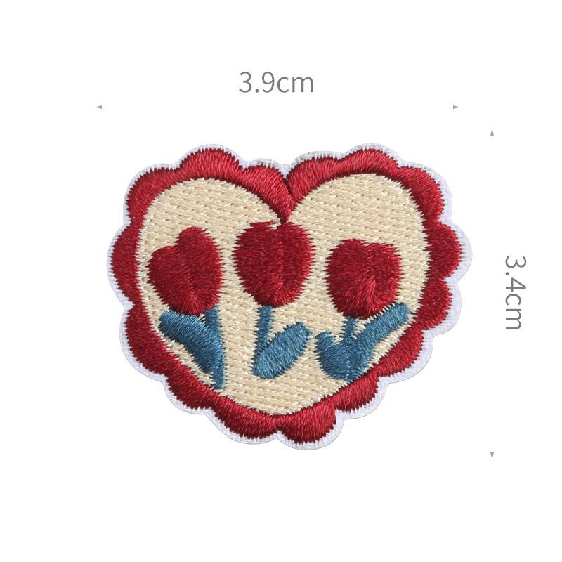 Seam-Free Down Jacket Patch Sticker, Self-Adhesive Love Embroidery Sticker, Clothes, Pants, Holes And No Marks, Repair Subsidy, Heart-Shaped Sticker