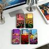 Flower Sea Phone Case For Samsung Galaxy A73,A72,A71,A70,A53,A52,A51,Soft Silicone Black Cover