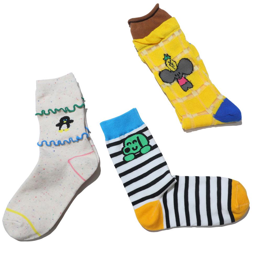 Playmate Series: 8 Adorable Ladies' Cotton Socks