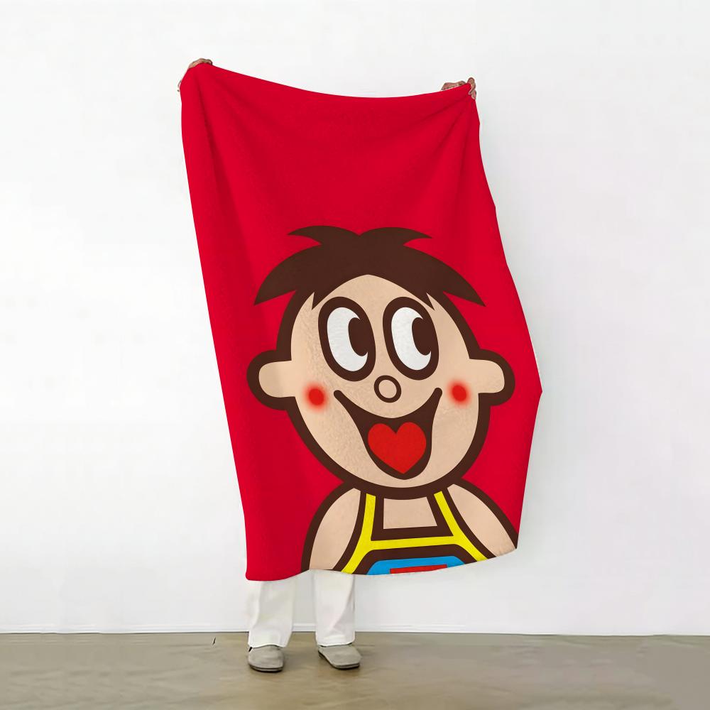 Cartoon H Hot Kid Milk k Throw Soft Warm Flannel Fleece Throw Blanket for Sofa Bed Travel Home