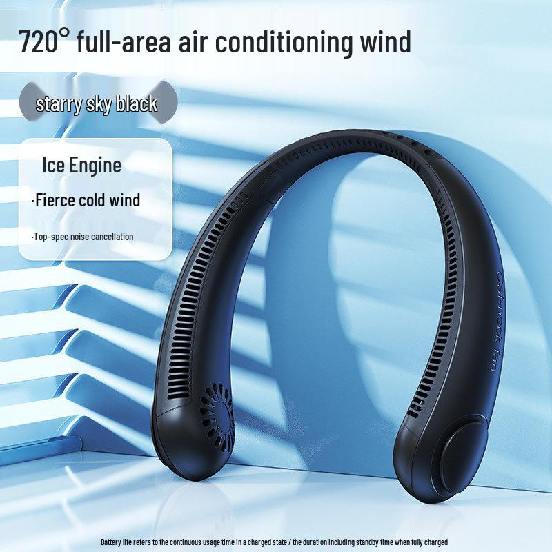 Portable Rechargeable Bladeless Neck Hanging USB Fan 0mAh