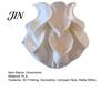Konservierte Blume Behälter 3D Gedruckte Calla Lilie Relief Vase, Mini Dekorationsvase für Trockenblumen, Minimalistische Matte Weiche Textur Weiß Schreibtisch