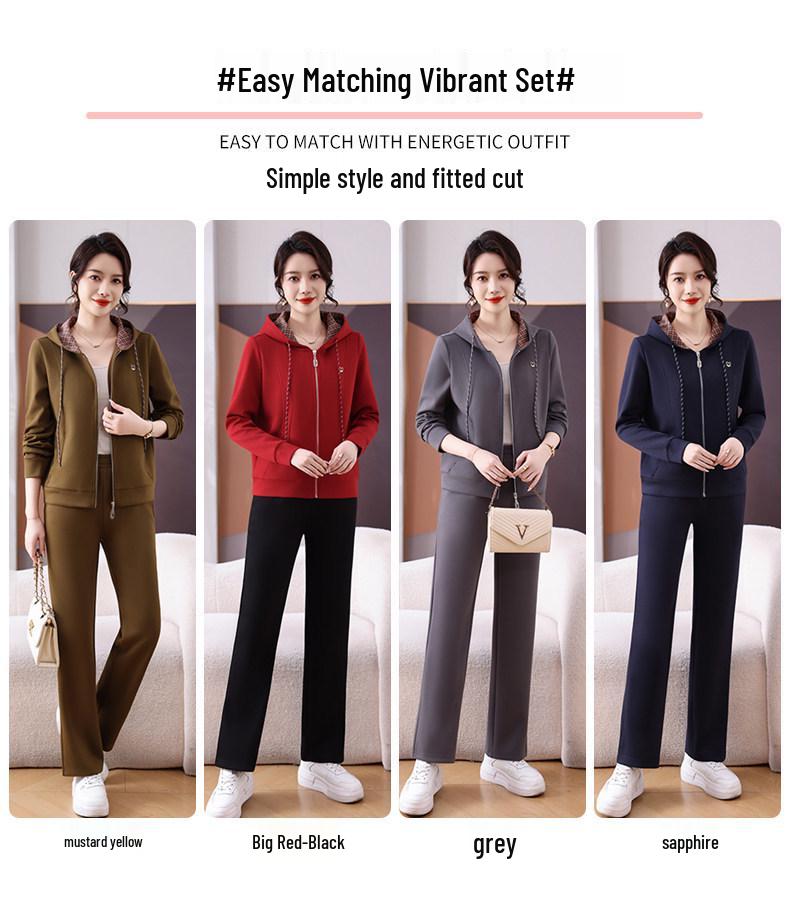 Women's Petite Hooded Sweatshirt & Pants Set – Spring/Autumn 2026 Fashion