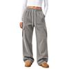 Women's Sporty Casual Wide Leg Pants, Loose Fit Street Comfortable Trousers