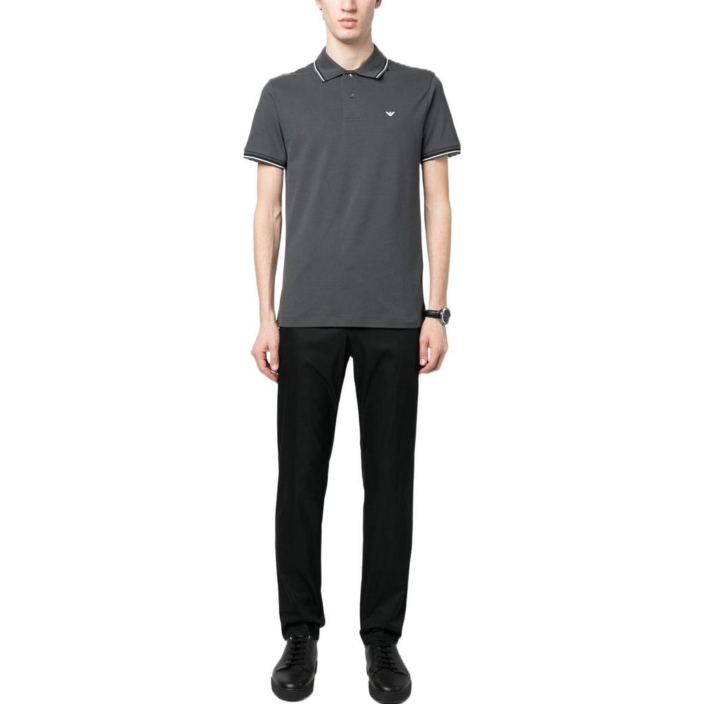 Emporio Armani SS23 Polo Shirt Men's Gray 8N1FB4-1JPTZ-0628
