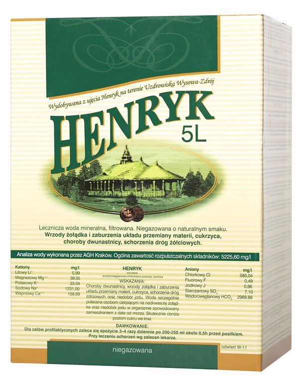 Lecznicza Woda Mineralna Henryk 5L