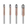 Pack of 4 Double Bushing Trim Shaping Slicers Set Tall Carbon Metal Woodworking Milling Divisions for Face Polishing and Furniture Crafting