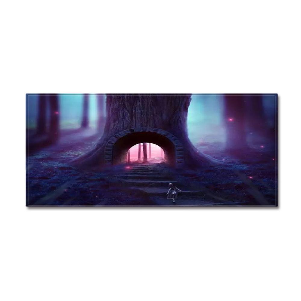 Warm Heart Tree Hole Entrance Door Door Mat Kitchen Bathroom Non-Slip Floor Mat Living Room Bedroom Absorbent Carpet