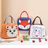 Lunch Bag Cute Cartoon Animal Pattern Waterproof Large Capacity Portable Thermal Insulation Lunch Box Bag for Women Men