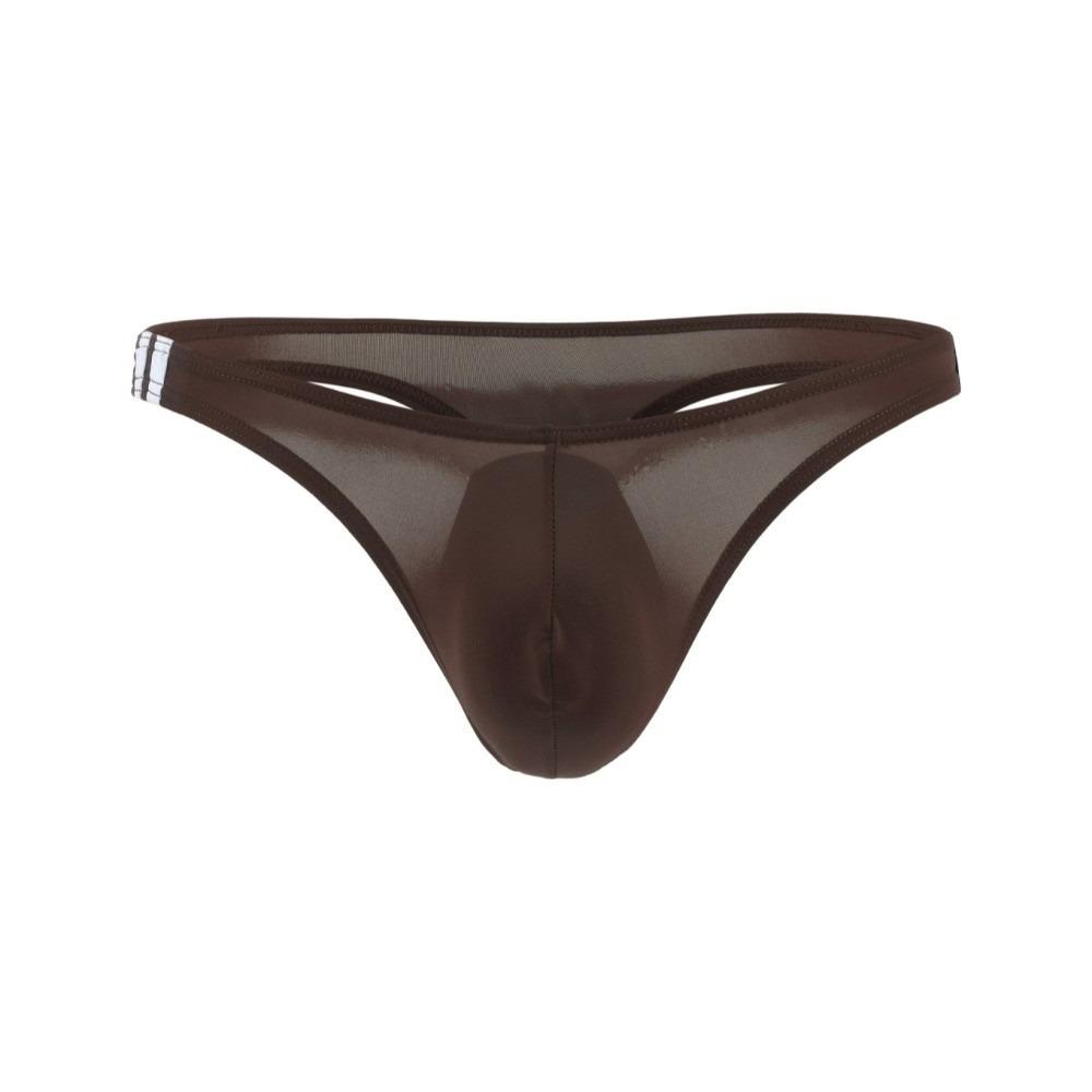 Low Rise Ice Silk Underpants See-through Bikini Briefs Simple Men's Thong  Male