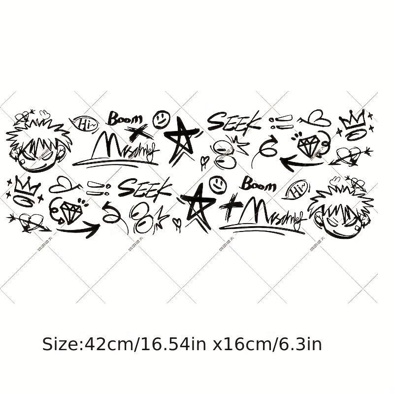 1 JUEGO de Pegatinas de Vinilo Impermeables de Alta Calidad Premium Multiestilo para Decoración de Cuadro de Bicicleta Graffiti Estampado de Vaca Patrones de Dibujos Animados Duraderas