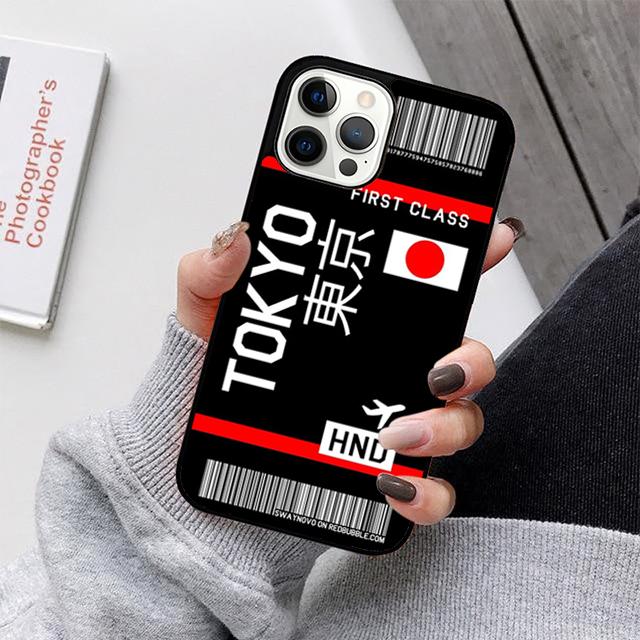 Boarding Pass Plane Ticket Phone Case For iPhone 17 Air 16 15 14 13 12 11 Pro Max Plus Max Cover Shell coque
