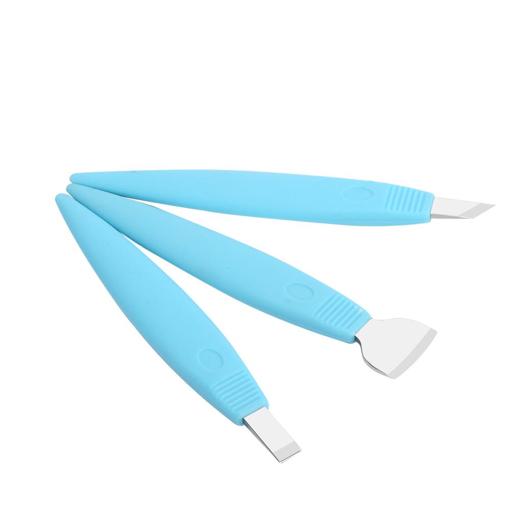 3Pcs Stainless Steel Pedicure Knife Tools Ingrown Toe Nail Correction Dead Skin RemoverBlue Kit