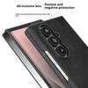 For Samsung Galaxy Z Fold7 5G Case Cowhide Texture PU Leather Coated Phone Cover