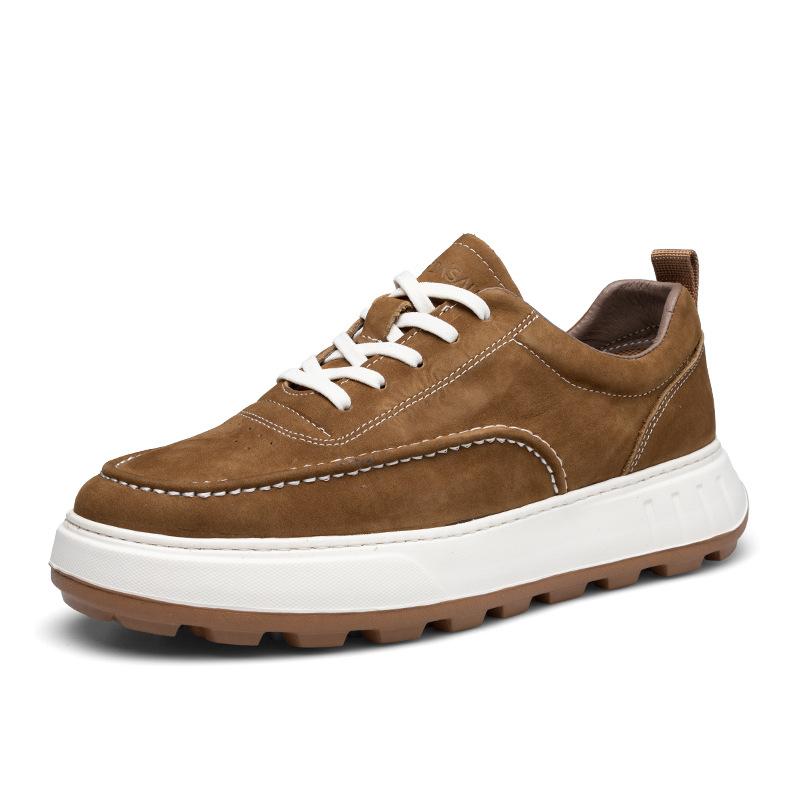 

2025 direct supply men s casual shoes 2025 new retro leather board shoes men s platform lightweight sports men s shoes 44