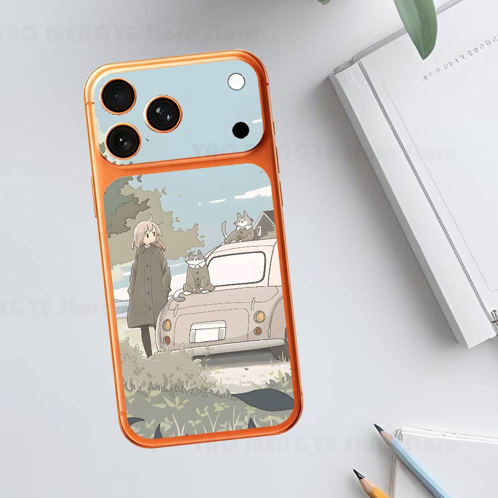 

Warm Daily Life Plain Decal Skin For IPhone17 Pro ProMax Back Film Cover Wrap Anti-scratch Durable Sticker iPhone17promax