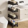 Large Capacity 2/3/4 Tiers Rolling Cart Space Saving Multi-Layer Storage Rack  Kitchen