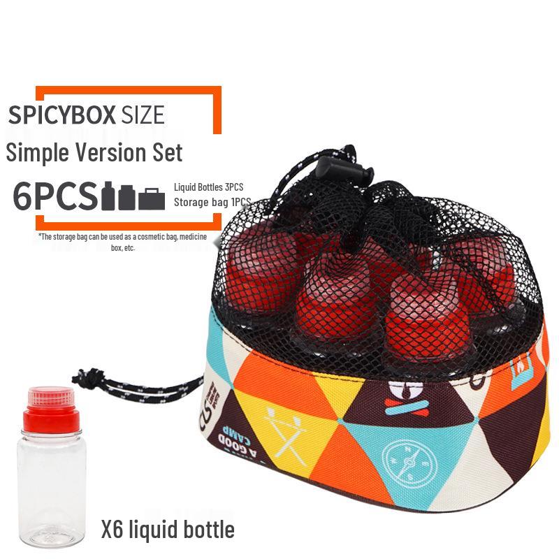 CLS 10-Piece Portable Outdoor BBQ Seasoning Bottle Set