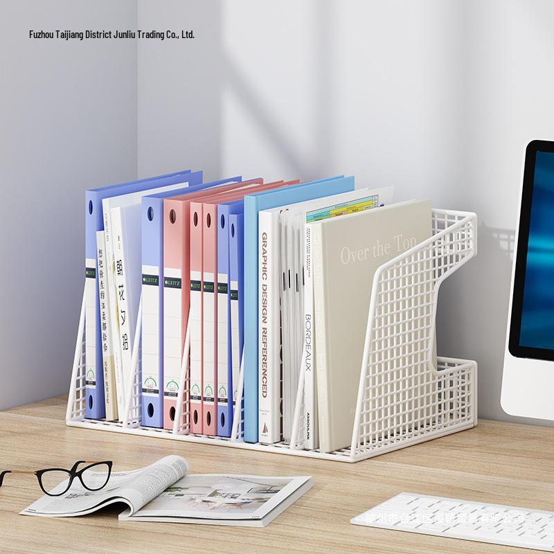 Metal Desktop File Holder Storage Rack: Complete Set for Office Organization
