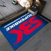 "Superbike Logo Carpet with Bold Red and Blue Design for Home Decor" Suitable for use as an anti-slip for living room bedroom sofas