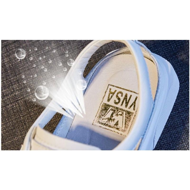 Sportiniai sandalai, moteriški viršutiniai drabužiai vasaros studentams, tinkami laisvalaikio balti batai plokščiu dugnu