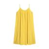 Seaside vacation sexy backless suspender dress women's summer new loose a-word skirt gentle yellow long skirt