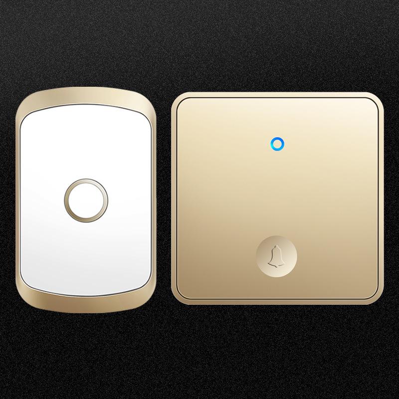 Wireless Self-Powered Doorbell: Long-Range, Waterproof, Large Panel, Elderly Call Button, Universal Fit