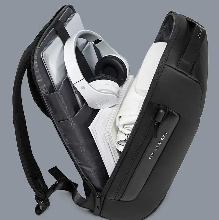 BANGE New Men Anti Theft Waterproof Outdoor Travel Backpack 15.6 Inch Multifunction Business Laptop Backpack