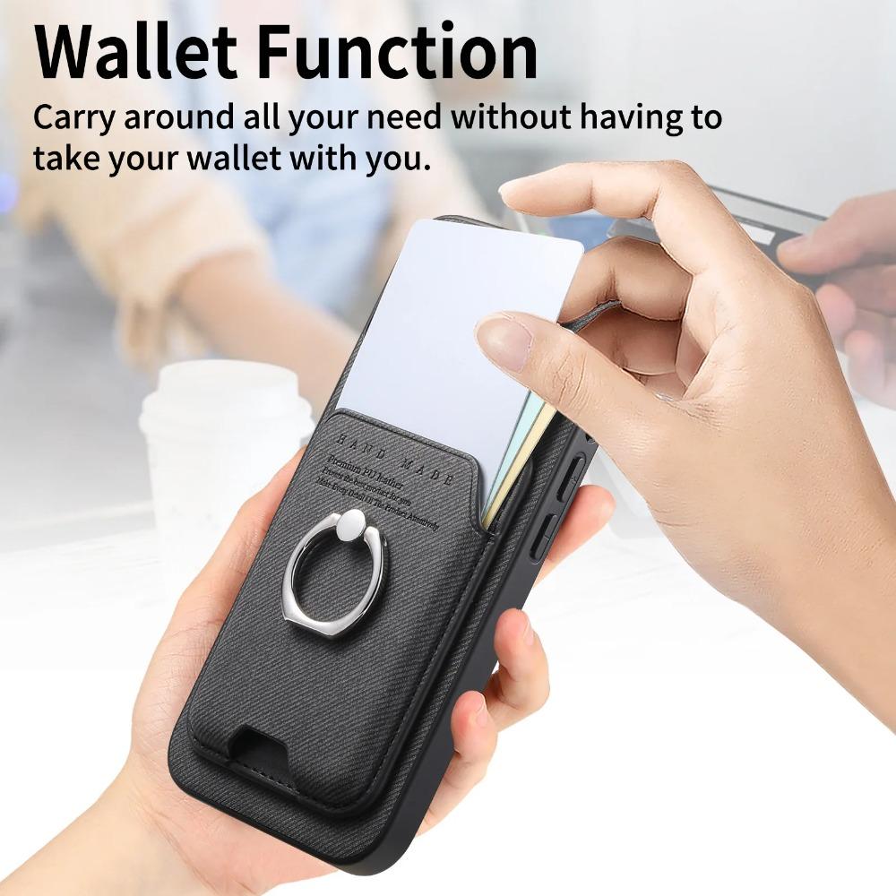 Luxury Leather Card Slot Holder Phone Case For Samsung Galaxy S26+ S25 S24 S23 S22 FE A56 A36 A16 A17 A07 Magnetic Wallet Cover