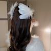 Headwear White Swan Hairpin Pearl Ballet Pearl Barrettes Fashion Feather Hair Clips  Girls