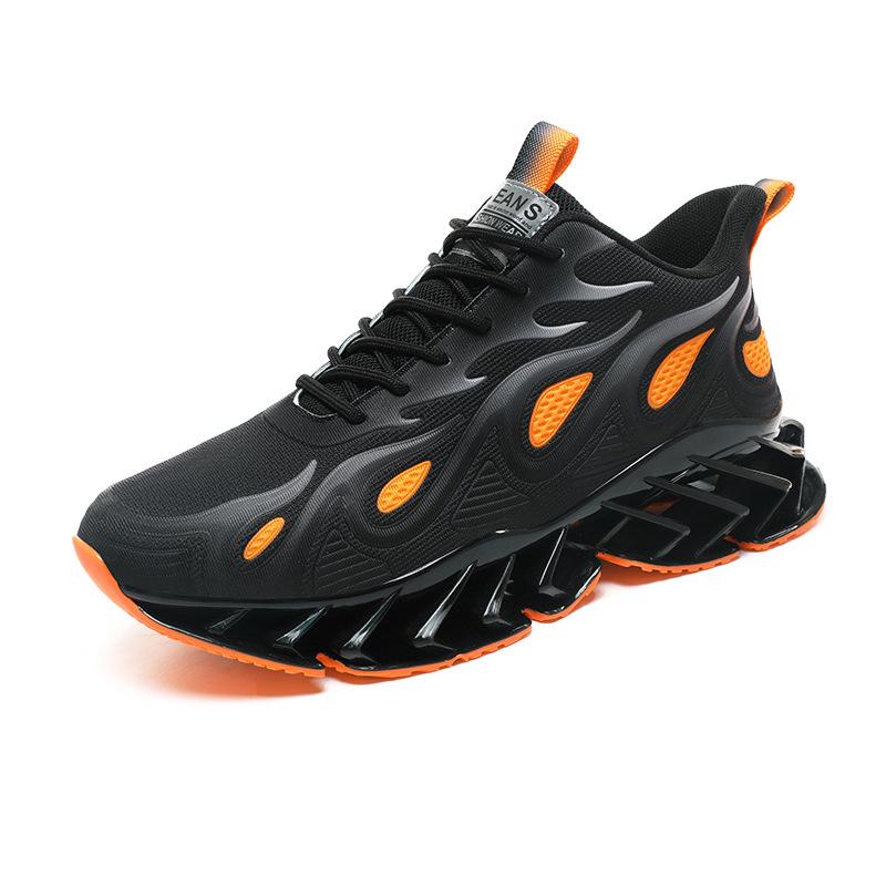 

New High Elasticity Men s Shoes Casual Sports Shoes Lightweight Shock-absorbing Running Shoes Men Breathable Non Slip Sneakers 46