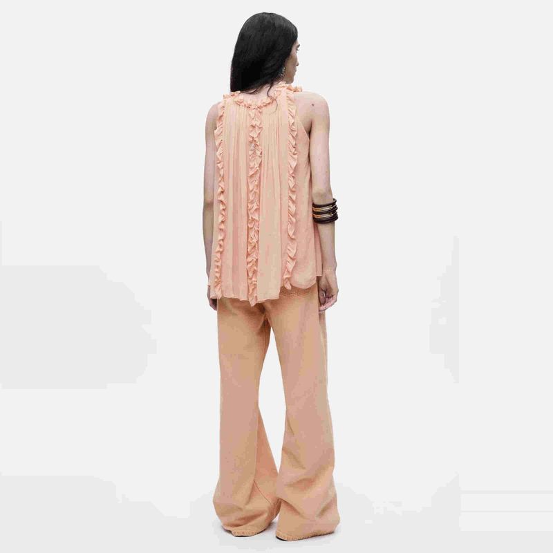 Za Fashion Style ZR Women's Clothing New French Fashion Minimalist Easiest for Match Laminated Decoration Tops 2917219