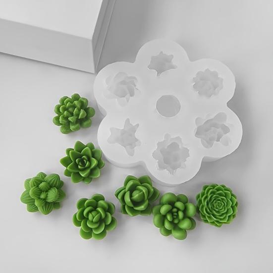 Flower Silicone Mold for Cake Chocolate Soap 3D Rose Handmade Candle Gypsum Mold Food-Grade Reusable Baking Tools