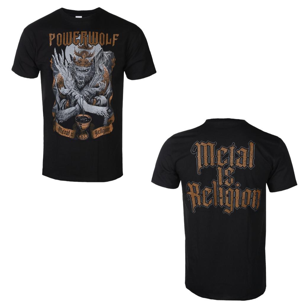 Powerwolf Band Graphic Cotton T-shirt Unisex Summer Short Sleeve Fashion Brand Tee Luxury Casual Vintage Retro Top