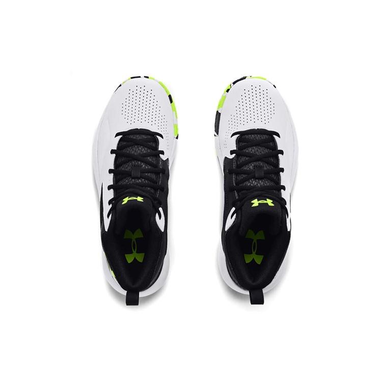 Under Armour Lockdown 5 Basketball Shoes 'White Black' Men's 3023949-102